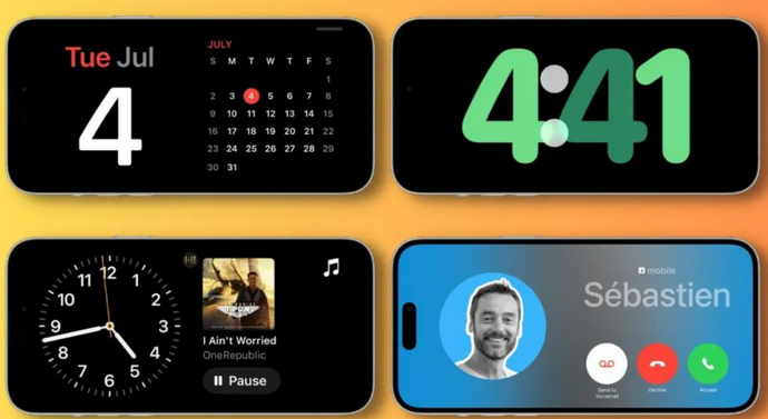 打安镇苹果手机维修分享iOS17横屏充电待机显示有什么好处 