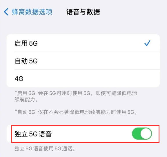 打安镇苹果14维修分享iPhone 14 Pro如何开启VoNR 