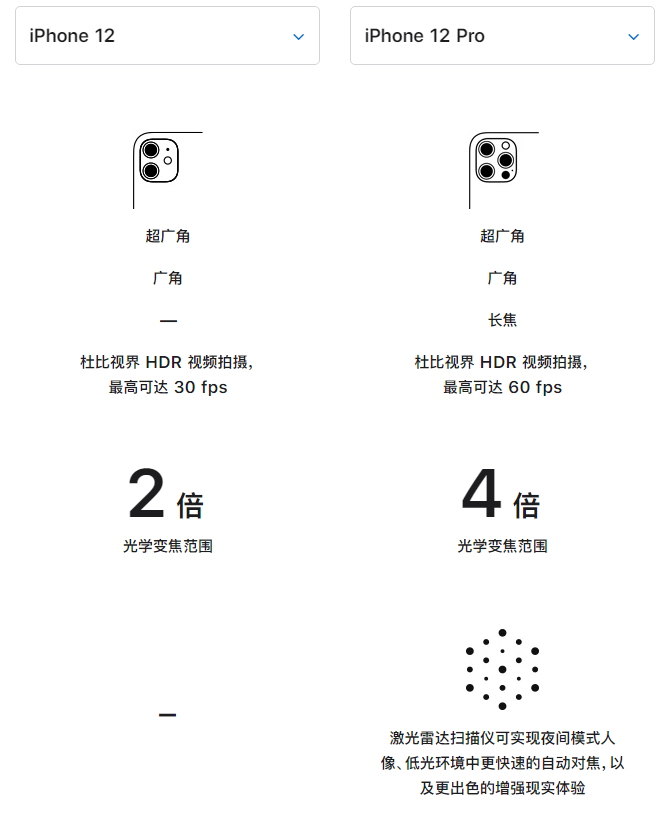 打安镇苹果手机维修分享苹果 iPhone 12 与 iPhone 12 Pro 选哪款 
